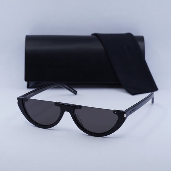 💯 NEW SAINT LAURENT SL563 001 BLACK SUNGLASSES - Picture 13 of 13